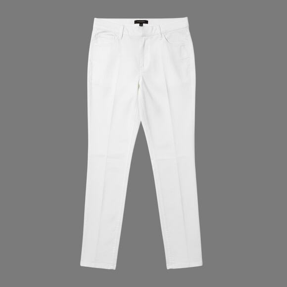 New White Stretchy Ankle Pants Size 10 - Picture 2 of 5